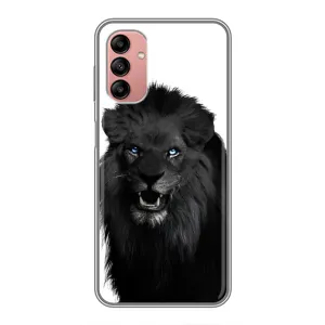 Чохли з картинкою животних Samsung Galaxy A04s (Чорний ЛЕВ)