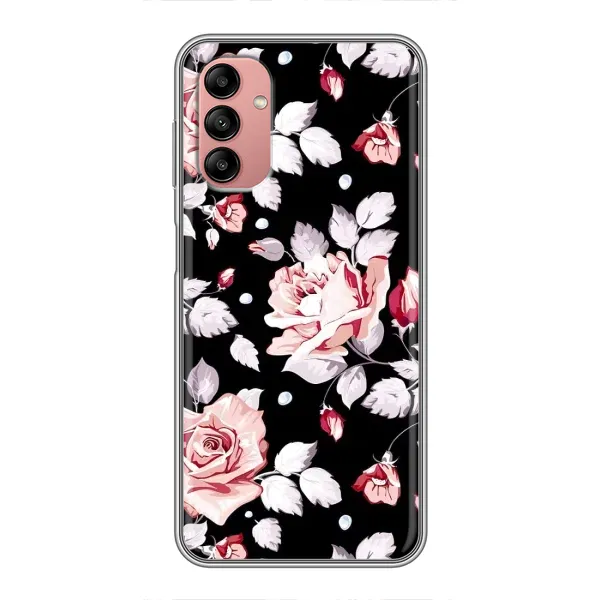 Чохол з принтом «Квіти на чорному» для Samsung Galaxy A04s Чохол з принтом «Квіти на чорному» для Samsung Galaxy A04s