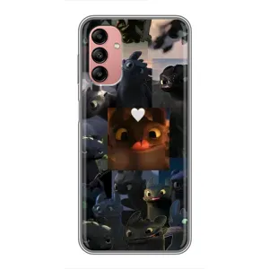 Чехол как приручить дракона на Samsung Galaxy A04s (Дракон коллаж)