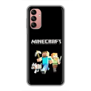 Чехол Майнкрафт на Samsung Galaxy A04s (AlphaPrint) Minecraft (герои Minecraft)