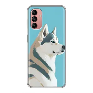 Чохол з Хаскі Samsung Galaxy A04s - (AlphaPrint) (Хаскі арт)