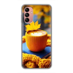Чехол с принтом «Кофе на желтом пледе» для Samsung Galaxy A04s