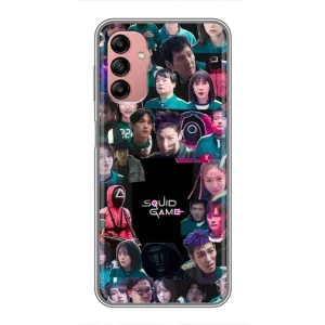 Чехол Гра в кальмара для Samsung Galaxy A04s (Коллаж Игра кальмара)