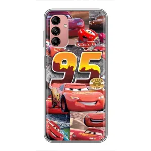 Силиконовый чехол Маквин для Samsung Galaxy A04s (Коллаж Молния Маквин)