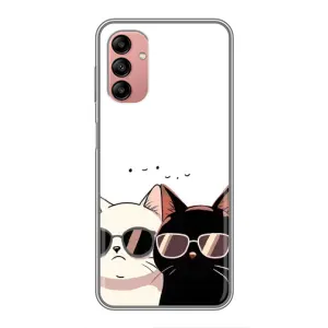 Чохол з малюнком кіт на Samsung Galaxy A04s (Коти в окулярах)