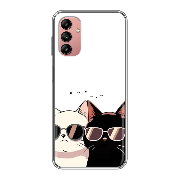 Чохол з принтом «Коти в окулярах» для Samsung Galaxy A04s