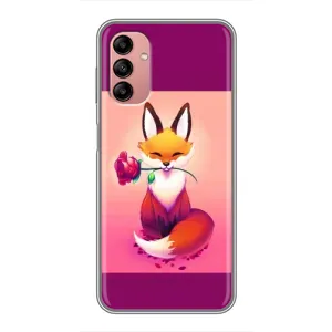 Чохли з картинкою Лисичка для Samsung Galaxy A04s (VPrint) (Лиса з трояндою)