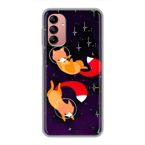 Чохли з картинкою Лисичка для Samsung Galaxy A04s (VPrint) (Лисички космонавти)