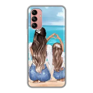 Чохол з друком для Samsung Galaxy A04s - (Мама з дитинкою) (AlphaPrint) (Мама з донькою)