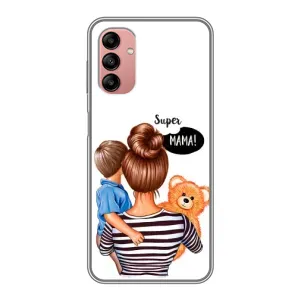 Чохол з друком для Samsung Galaxy A04s - (Мама з дитинкою) (AlphaPrint) (Мама з синочком)