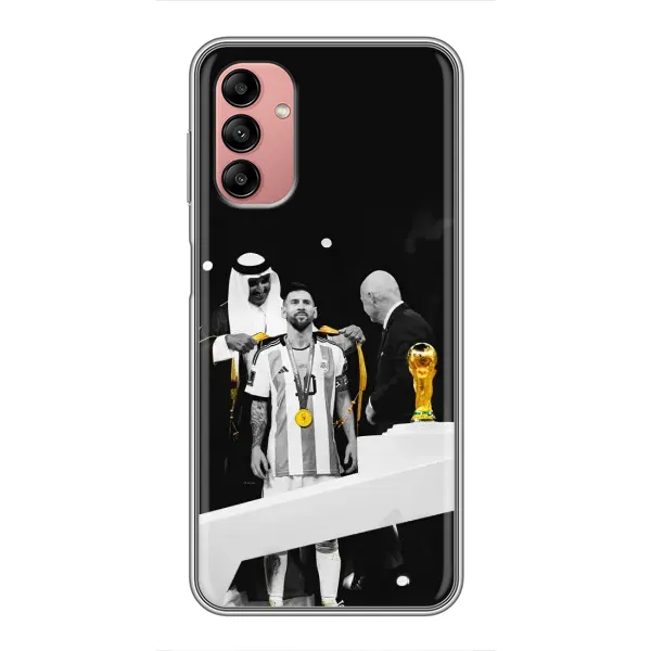 Чехол с принтом «Месси в накидке» для Samsung Galaxy A04s