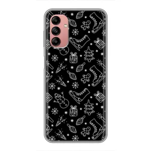 Новорічні, Святкові Чохли для Samsung Galaxy A04s - 2024 год (Новорічний фон)