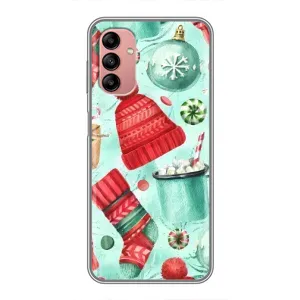 Новорічні Чохли для Самсунг Галаксі А04с (VPrint) (Одяг НР)