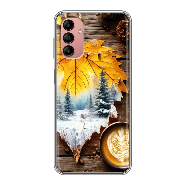 Чехол с принтом «Осенне-зимний кофе» для Samsung Galaxy A04s