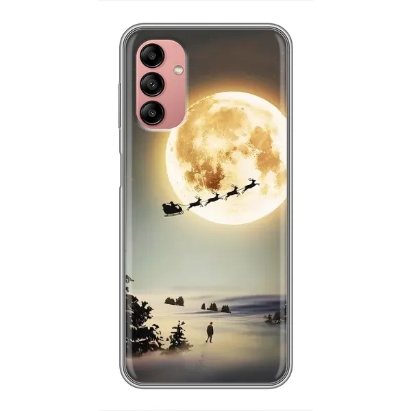 Чехол с принтом «Санта на луне» для Samsung Galaxy A04s Чехол с принтом «Санта на луне» для Samsung Galaxy A04s