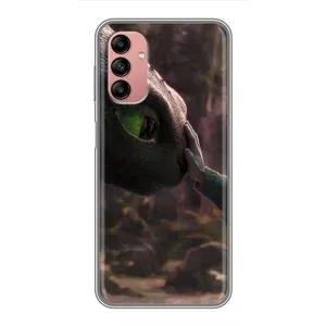 Чехол как приручить дракона на Samsung Galaxy A04s (Сцена с драконом)
