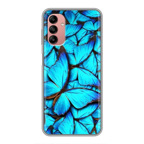 Чохол з принтом «Сині метелики» для Samsung Galaxy A04s