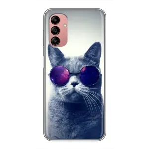 Чохол з принтом для Samsung Galaxy A04s (AlphaPrint) Модні коти (Стильний кіт)