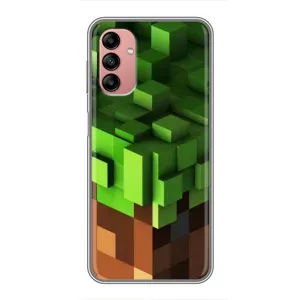 Чехол Майнкрафт на Samsung Galaxy A04s (AlphaPrint) Minecraft (текстура Майнкрафт)