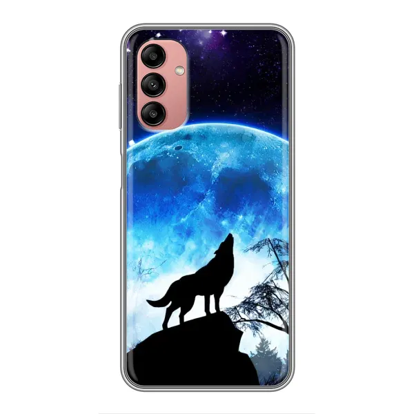 Чохол з принтом «Вовк на місяць» для Samsung Galaxy A04s Чохол з принтом «Вовк на місяць» для Samsung Galaxy A04s