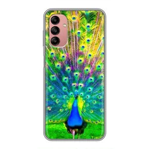 Чохол з пташками на Samsung Galaxy A04s (VPrint) (Яскравий Павлин)