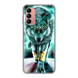 Захисні чохли для Самсунг Галаксі А04с (AlphaPrint) (ХІТ продаж) ВОВК (Яскравий вовк)