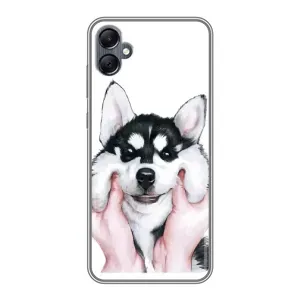 Чохол з Хаскі Samsung Galaxy A05 - (AlphaPrint) (Хаскі улибака)