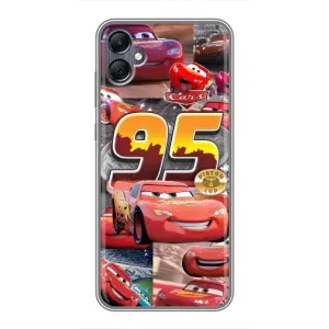 Силиконовый чехол Маквин для Samsung Galaxy A05 (Коллаж Молния Маквин)