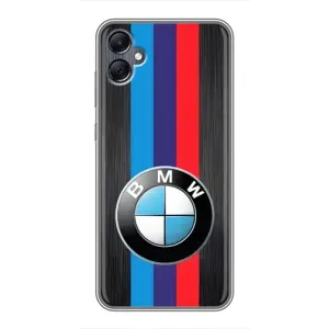 Чехол для Самсунг А05 - с принтом БМВ (AlphaPrint) (Лого BMW)