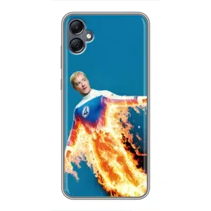 Чехол с принтом Фантастическая четверка для Samsung Galaxy A05 (Человек-факел в огне)