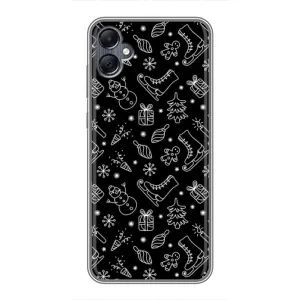 Новорічні, Святкові Чохли для Samsung Galaxy A05 - 2024 год (Новорічний фон)