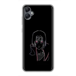 Чехлы на тему: Итачи Учиха для Samsung Galaxy A05 (AlphaPrint) (силуэт Итачи)