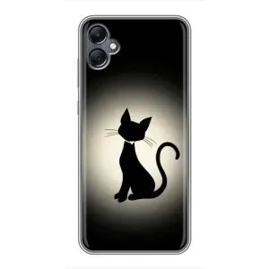 Чохол з принтом для Samsung Galaxy A05 (AlphaPrint) Модні коти (Силует котика)