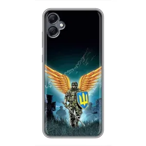 Чехлы с картинкой ЗСУ для Samsung Galaxy A05 (AlphaPrint) (Солдат ЗСУ)