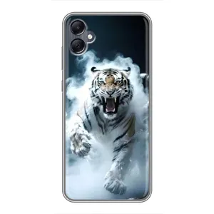 Чохол з картинкою 'Хижаки' для Samsung Galaxy A05 (Білий тигр у диму)