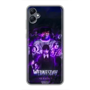 Чехол с дизайном Венздей 2 на Samsung Galaxy A05 (Фиолетовая магия Уэнздей)