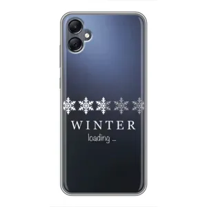 Зимні Чохли для Самсунг Галаксі А05 - прозорий фон (Winter loading)