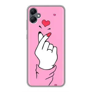 Чохол з принтом для Samsung Galaxy A05 (AlphaPrint - Знак сердечка)