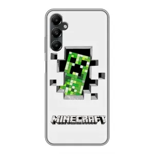 Чехол Майнкрафт на Samsung Galaxy A05s (AlphaPrint) Minecraft (крипер Майнкрафт)