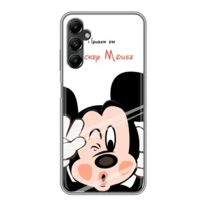 Эксклюзивный чехол для Samsung Galaxy A05s (AlphaPrint - Мультяшные) (Маус Микки)