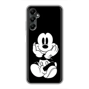 Эксклюзивный чехол для Samsung Galaxy A05s (AlphaPrint - Мультяшные) (Микки на черном)