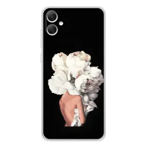 Чехлы (ART) Цветы на Samsung Galaxy A06 (VPrint) (Белые цветы)