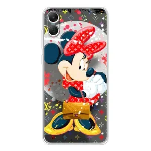 Чехол Disney Mouse Samsung Galaxy A06 (PREMIUMPrint) (Minni с бантиком)