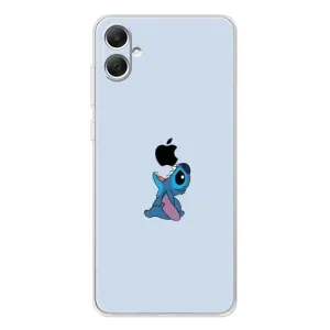 Чехол с принтом Стич на Samsung Galaxy A06 (Stitch apple)
