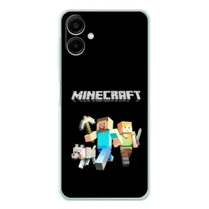 Чехол Майнкрафт на Samsung Galaxy A07 (AlphaPrint) Minecraft (герои Minecraft)