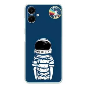 Чехол NASA для Samsung Galaxy A07 (AlphaPrint) (Мальчик в шлеме)
