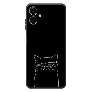 Чохол з малюнком кіт на Samsung Galaxy A07s (Байдужий кіт)
