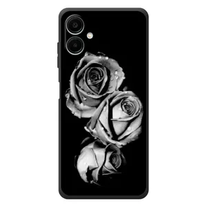 Чехол с картинкой (Стильные) для Самсунг Галакси А07с - (AlphaPrint) (Черная роза)
