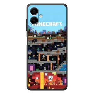 Чехол Майнкрафт на Samsung Galaxy A07s (AlphaPrint) Minecraft (фон Minecraft)
