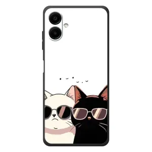 Чохол з малюнком кіт на Samsung Galaxy A07s (Коти в окулярах)